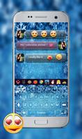 frozen Emoji keyboard theme -Winter Keyboard Theme ภาพหน้าจอ 2