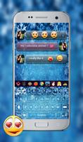 frozen Emoji keyboard theme -Winter Keyboard Theme Ekran Görüntüsü 2