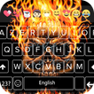 Fire Skull Emoji Keyboard Theme