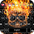 ikon Fire Skull Emoji Keyboard Theme