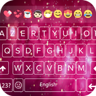 Cute Pink Emoji Keyboard theme-icoon