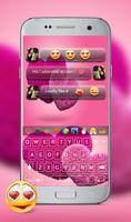 I Love You Keyboard Theme - Pink Heart keyboard Ekran Görüntüsü 2