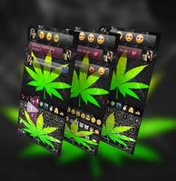 Weed Emoji Keyboard - weed Emoji keyboard theme Cartaz