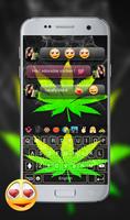 Weed Emoji Keyboard - weed Emoji keyboard theme imagem de tela 2
