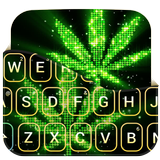 La fumée clavier rasta icône