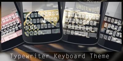 Typewriter Keyboard Theme plakat