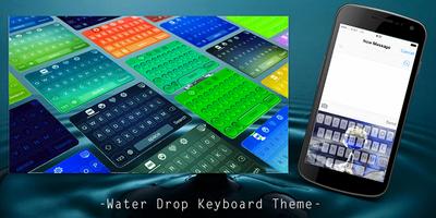 Water Drop Keyboard Theme Plakat