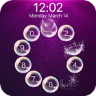 lock screen bubble circle icon