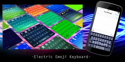 Electric Emoji Keyboard Affiche