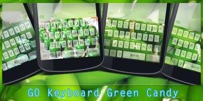 GO Keyboard Green Candy الملصق