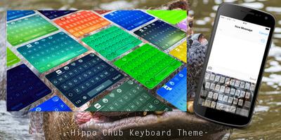 Hippo Chub Keyboard Theme Plakat