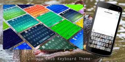 Hippo Chub Keyboard Theme পোস্টার