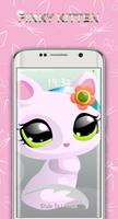 cute pinky kitten lock screen Plakat