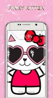 cute pinky kitten lock screen Screenshot 2