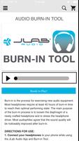 JLab Audio + Burn-in Tool syot layar 1