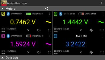برنامه‌نما Keysight Meter Logger عکس از صفحه