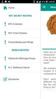 New KFC Secret Recipes स्क्रीनशॉट 1