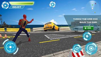 Flying Iron Rope Spider Legend Superhero Affiche