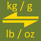 kg / g untuk lb / oz converter ikon