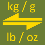 Kg a lb peso herramienta de co icono