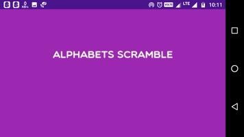 Alphabets Scramble ポスター