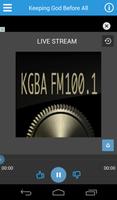 KGBA 100.1 FM Christian Radio poster