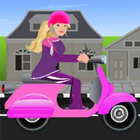 Miss Barbie Scooter Ride أيقونة