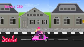 1 Schermata Miss Barbie Scooter Ride
