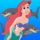 Mermaid Ariel Shark Attack icône