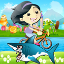 Girl Bike Ride Shark Attack APK