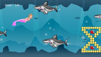 Shark Dash Mermaid capture d'écran 2