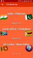 ICC  World Cup T20 2018 Cricket  Schedule Live स्क्रीनशॉट 1