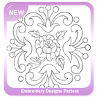 Embroidery Designs Pattern icône