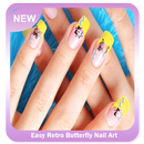 Easy Retro Butterfly Nail Art aplikacja