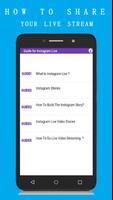 Guide for Instagram Live capture d'écran 2