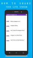 Guide for Instagram Live اسکرین شاٹ 2