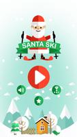 Santa Ski Poster