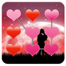 Heart pattern lock screen security APK