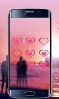 Heart pattern lock screen security imagem de tela 3