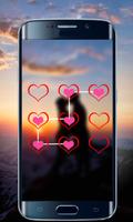 Heart pattern lock screen security imagem de tela 2