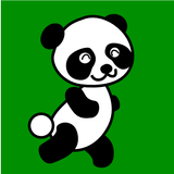 Panda Runner Zeichen