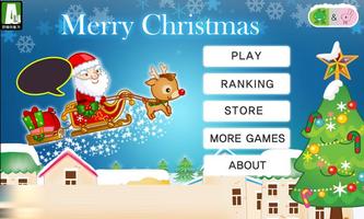 CUTE SANTA  FLYING GAME plakat