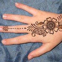 Henna tattoo designs الملصق