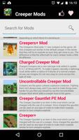 Creeper MOD For MCPE! syot layar 2