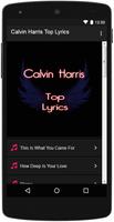 Calvin Harris Top Lyrics Poster