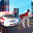 Ambulance américaine transform robot jeu robot