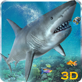 Angry Sea White Shark Revenge icône