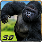 3D loucos Ape Ataque Selvagem ícone