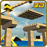 puente constructor grúa operar icono