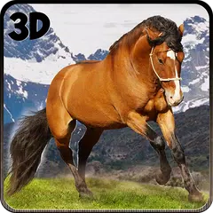 Wild Horse Rider Hill horse race 3D